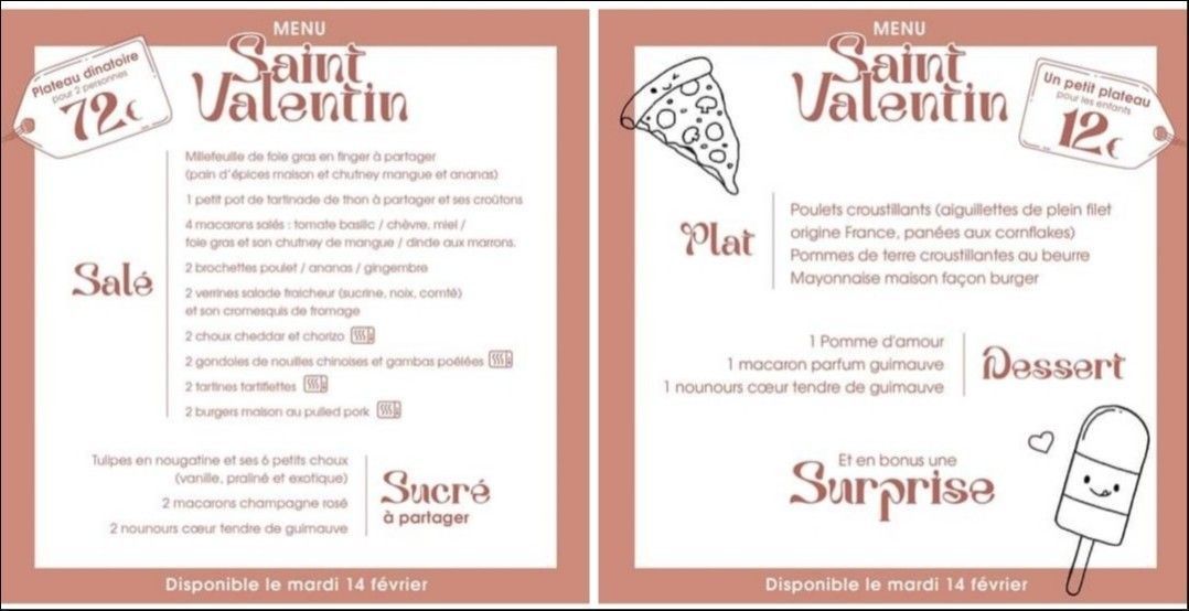 Florent Sourice l'Atelier - Saint Valentin 2023