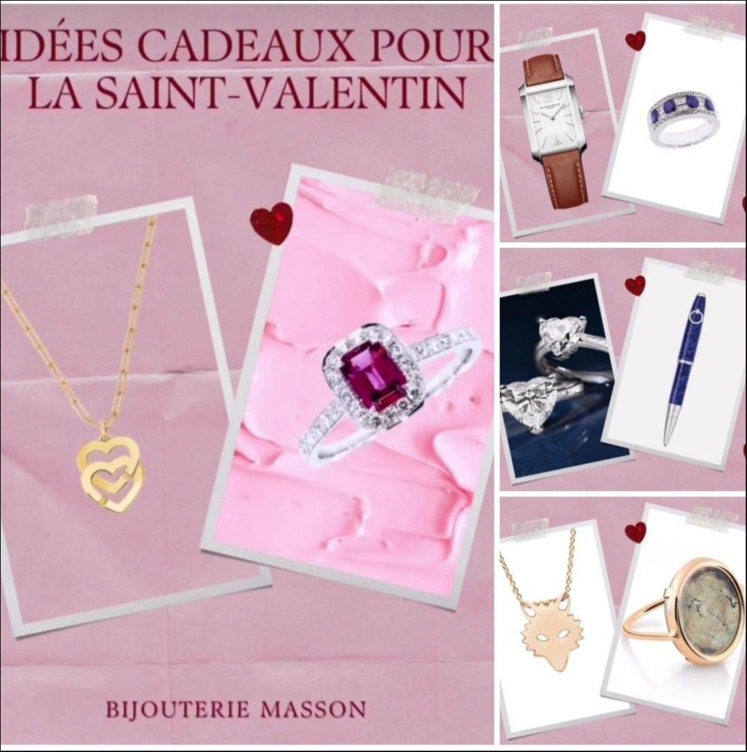 Bijouterie Masson - Idées cadeaux Saint Valentin