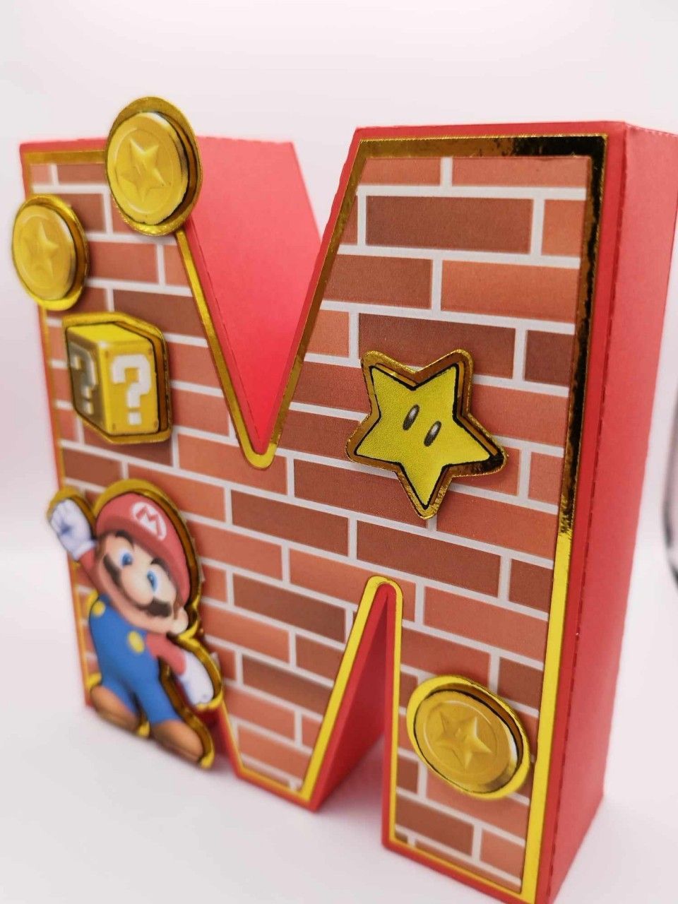 Les Scraps de Johana - Boite 3D Mario (mur)